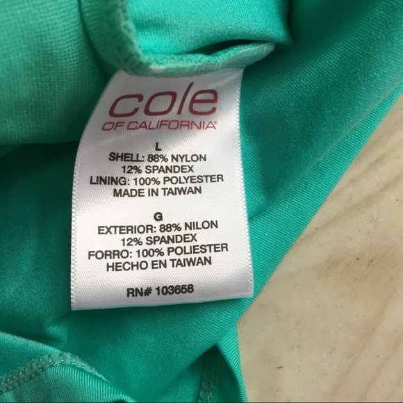 Cole Of California Womens SwimSuit 2 Piece SZ L-C6 - Picture 7 of 8